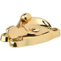 Ives 07B Solid Brass Window Lock 2-9/16" x 15/16" Base and 2-9/16" x 5/8" Strike plate