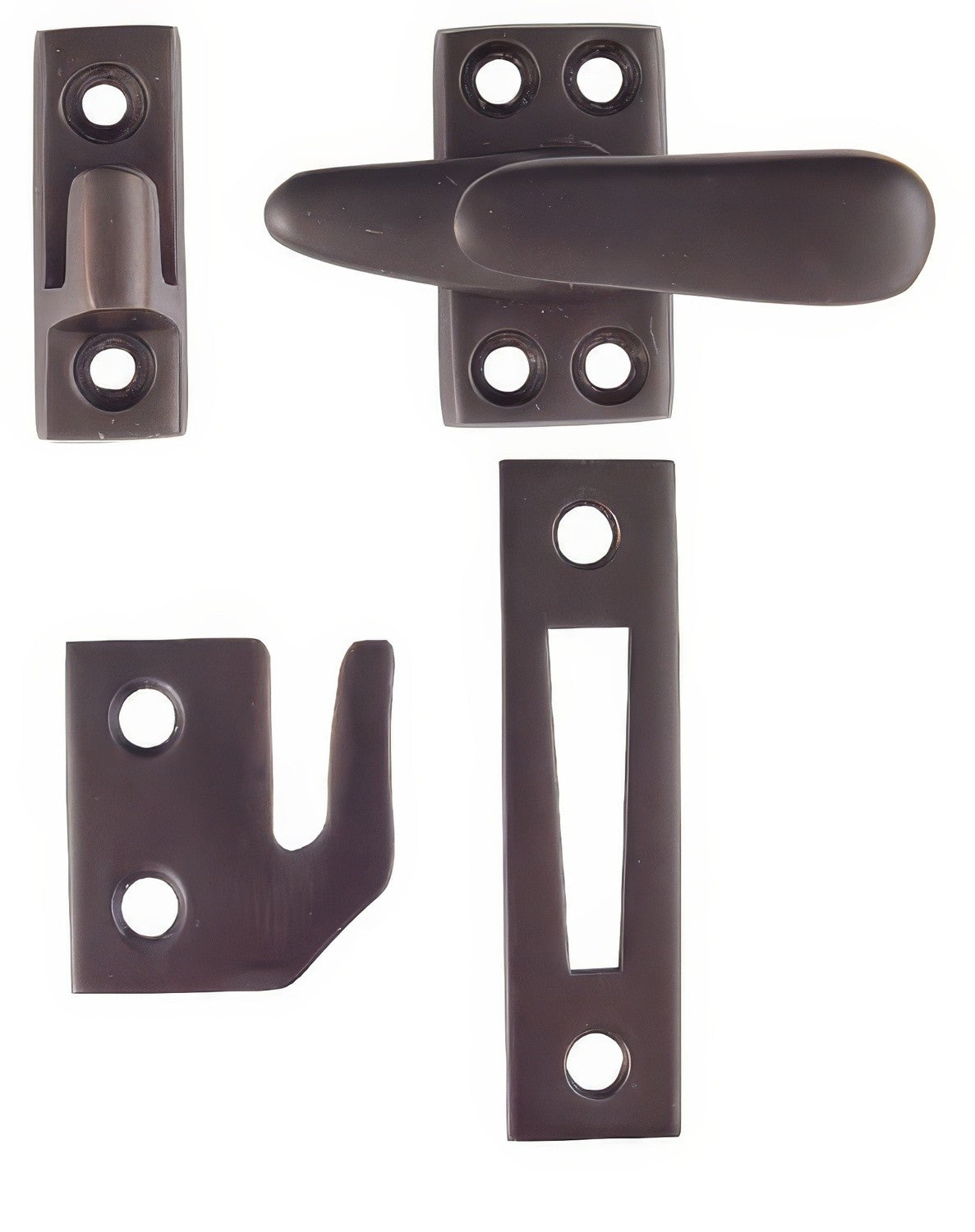 Emtek 8713US 2-1/16" Height x 1-1/16" Width Large Size Solid Brass Casement Latch